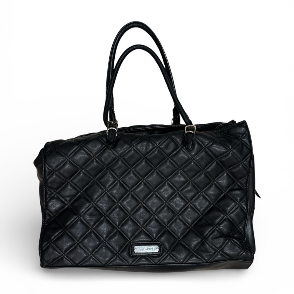 Steve Madden Black Quilted Tote